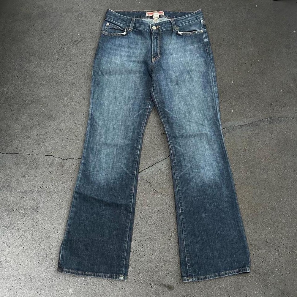 Y2K women's GAP curvy low rise dark blue bootcut denim jeans 12 long 32x32